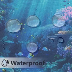 Outdoor Curtain for Patio Waterproof Indoor/Outdoor Rustproof Grommet Curtain Thermal Insulated Sunlight Block Drape for Gazebo/Porch, 2 Panels