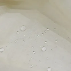 Outdoor Curtain for Patio, White Linen Look Semi-Sheer Curtains Waterproof Light Filtering Voile Outside Grommet Drapes for Pergola Balcony Pool Indoor