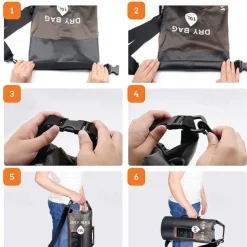 Outdoor Dry Bag Beach Bag Waterproof Bucket Bag Transparent PVC Waterproof Bucket Bag Drifting Waterproof Bag Swimming Bag