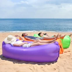 Outdoor Inflatable Sofa – Portable Beach Camping Sofa Mattress, Ideal for Music Festivals, Concerts, and Lounge Chairs