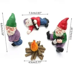Outdoor Landscape Ornaments, Personality Garden Ornaments, Elf Resin Crafts