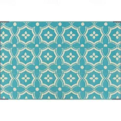 Outdoor Rug Plastic Straw Outside Area Rug Carpet 4x6ft Waterproof Reversible Portable Patio Decor Rug RV Camping Balcony Picnic Mat