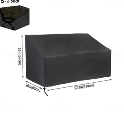 Outdoor 1/2/3/4-Seater Bench Cover, Patio Chair Covers, Lounge Deep Seat Cover, Waterproof Outdoor Lawn Patio Furniture Covers, Heavy Duty Waterproof UV Resistant Anti-Fading