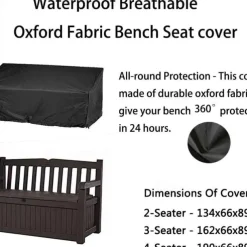 Outdoor 1/2/3/4-Seater Bench Cover, Patio Chair Covers, Lounge Deep Seat Cover, Waterproof Outdoor Lawn Patio Furniture Covers, Heavy Duty Waterproof UV Resistant Anti-Fading