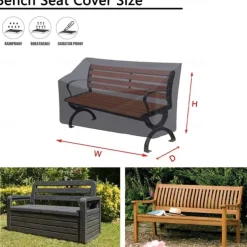 Outdoor 1/2/3/4-Seater Bench Cover, Patio Chair Covers, Lounge Deep Seat Cover, Waterproof Outdoor Lawn Patio Furniture Covers, Heavy Duty Waterproof UV Resistant Anti-Fading
