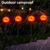 Outdoor Solar Powered Pumpkin Lights Halloween Decorative Pathway Light For Garden Yard Lawn Landscape Holiday Lights 1/2pcs