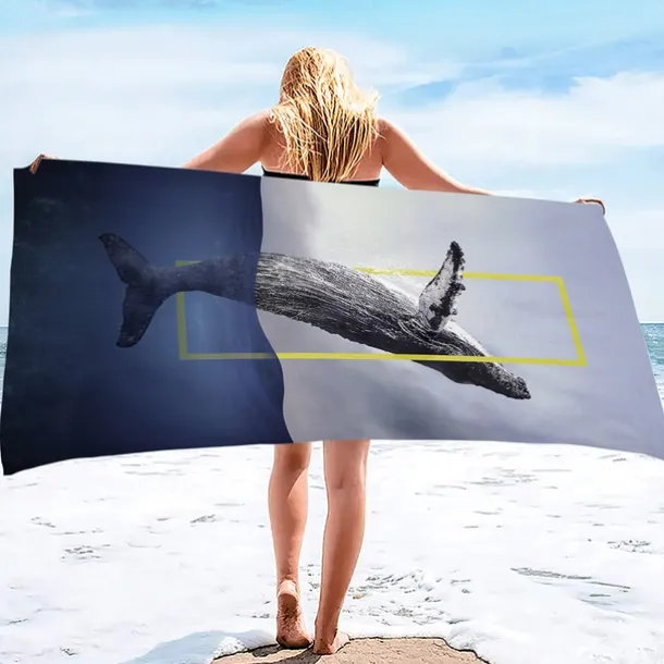 Oversized Beach Towel 100% Micro Fiber 35"x70", Large Swim Towel for Teens and Adults, Quick-Dry, Absorbent, Soft, Versatile for Travel, Bath and Pool Holiday Gift 160x80cm