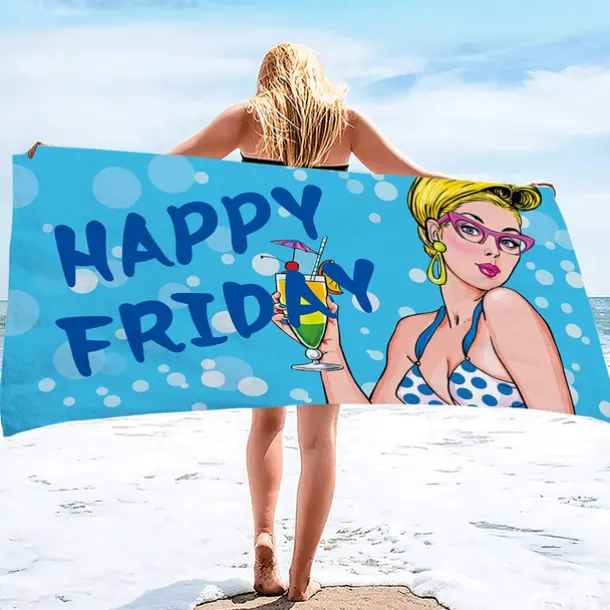 Oversized Beach Towel 100% Micro Fiber 35"x70", Large Swim Towel for Teens and Adults, Quick-Dry, Absorbent, Soft, Versatile for Travel, Bath and Pool Holiday Gift 160x80cm