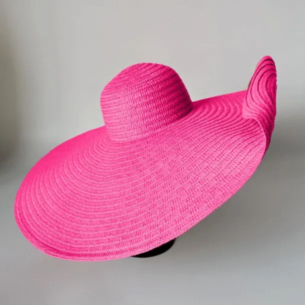 Oversized Brim Sun Hat, Women Elegant Breathable Straw Hats Outdoor Easter Beach Travel Sunscreen Cap Valentines Gifts
