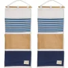 2-Pack Over the Door Closet Wall Hanging Organizer Wall Mounted Storage Bag Case 3 Pockets Lined Cotton Fabric 11.75x27