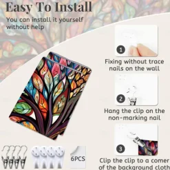 Painting Lotus Flower Hanging Tapestry Wall Art Large Tapestry Mural Decor Photograph Backdrop Blanket Curtain Home Bedroom Living Room Decoration