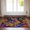 Painting Rabbit Easter Doormat Floor Mats Washable Rugs Kitchen Mat Non-Slip Oil Proof Rug Indoor Outdoor Mat Bedroom Decor Bathroom Mat Entrance Rug