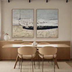 PAINTING White Wabi-Sabi painting Handpainted Blue White Textured Painting White Wabi-Sabi Wall Art Neutral Minimalist Wall Art Black Textured Canvas Art Neutral Wall Decor