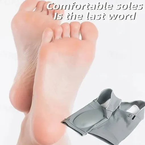 1pair Of Metatarsal Compression Arch Support Sleeves With Gel Pad Inside - Brace For Flat Foot & Plantar Fasciitis Pain Relief Women Men,Gray