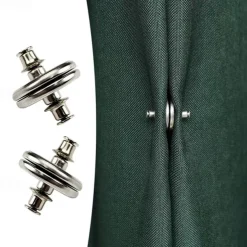 3pairs Magnetic Curtain Button Clip Detachable Magnet Buckle For Curtain Light Leakage Prevention Button No-punching Buckle Home Decor