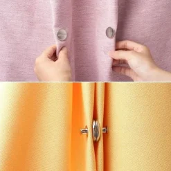 3pairs Magnetic Curtain Button Clip Detachable Magnet Buckle For Curtain Light Leakage Prevention Button No-punching Buckle Home Decor