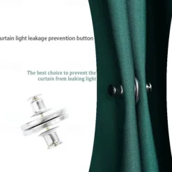 3pairs Magnetic Curtain Button Clip Detachable Magnet Buckle For Curtain Light Leakage Prevention Button No-punching Buckle Home Decor