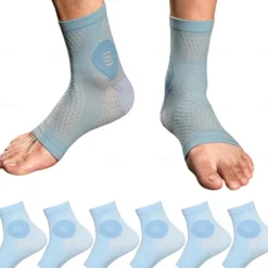 3Pairs Neuropathy Socks - Soothe Relief Compression Socks 20-30 mmHg - Comprex Ankle Sleeves for Arch Support, Achilles Tendonitis, and Foot Pain Relief