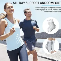 2pairs Neuropathy socks for Women and Men Ankle brace Socks and Tendonitis compression socks For Pain Relief and Plantar Fasciitis for women and man Ankle compression sleeve for ankle swelling