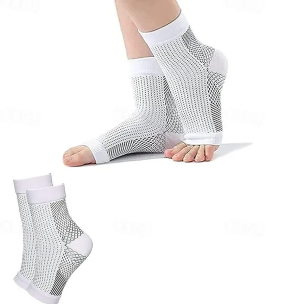 2pairs Neuropathy socks for Women and Men Ankle brace Socks and Tendonitis compression socks For Pain Relief and Plantar Fasciitis for women and man Ankle compression sleeve for ankle swelling