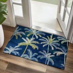 Palm Trees Doormat Kitchen Mat Floor Mat Non-Slip Area Rug Oil Proof Rug Indoor Outdoor Mat Bedroom Decor Bathroom Mat Entrance Rug