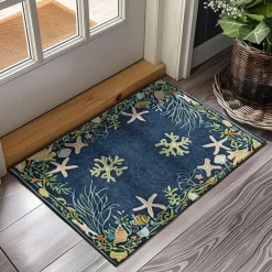 Palm Trees Doormat Kitchen Mat Floor Mat Non-Slip Area Rug Oil Proof Rug Indoor Outdoor Mat Bedroom Decor Bathroom Mat Entrance Rug