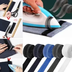 Pants Edge Shorten Self-Adhesive Stickers, 3.28ft Trousers DIY Sewing Fabric Supplies