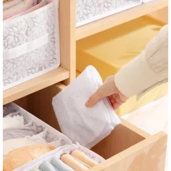 Pants Storage Box, Foldable Clothing Organizer, Wardrobe Clothes Finishing Box, Jeans Divided Sorting Box, Drawer Clothes Storage Box