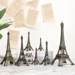 Paris Eiffel Tower Statue Cake Topper Paris Eiffel Tower Centerpiece Mini Statue Decor Figurine Table Tower Eiffel Home Decoration for Party