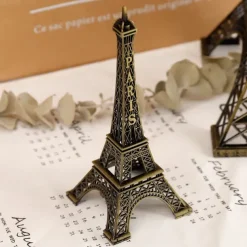 Paris Eiffel Tower Statue Cake Topper Paris Eiffel Tower Centerpiece Mini Statue Decor Figurine Table Tower Eiffel Home Decoration for Party