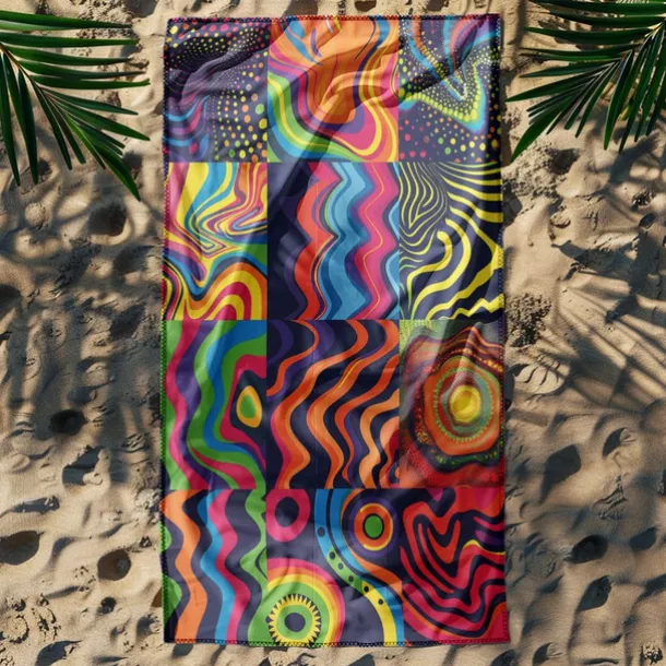 Patchwork Floral Beach Towel,Beach Towels for Travel, Quick Dry Towel for Swimmers Sand Proof Beach Towels for Women Men Girls Kids, Cool Pool Towels Beach Accessories Absorbent Towel