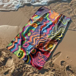 Patchwork Floral Beach Towel,Beach Towels for Travel, Quick Dry Towel for Swimmers Sand Proof Beach Towels for Women Men Girls Kids, Cool Pool Towels Beach Accessories Absorbent Towel