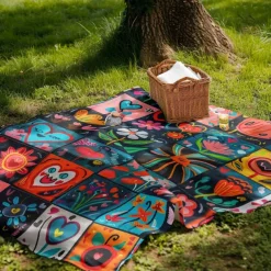 Patchwork Heart Pattern Throws Blanket Flannel Throw Blankets Warm All Seasons Gifts Big Blanket