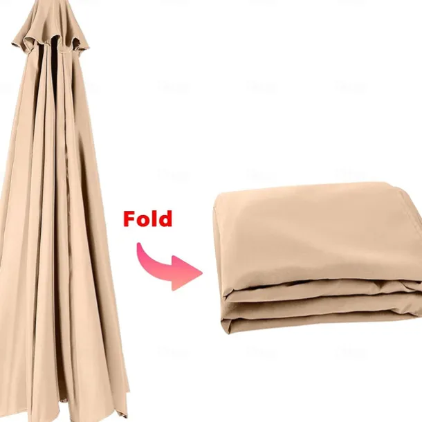 Patio Umbrella Outdoor Umbrella Patio Market Table Umbrellas with Push Button Tilt, Crank for Lawn, Garden, Deck, Backyard & Pool(Only The Umbrella Surface)