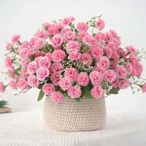 1pc 20 Heads Artificial Flowers Fake Hydrangeas For Home Furnishings