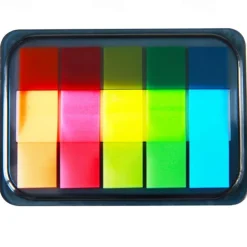 1pc 100 Sheets Extractable Waterproof Transparent Sticky Notes Color Sticky Notes For Label School Office