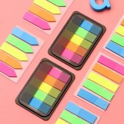 1pc 100 Sheets Extractable Waterproof Transparent Sticky Notes Color Sticky Notes For Label School Office