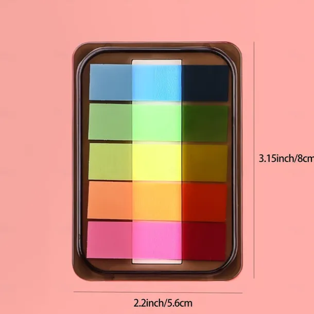 1pc 100 Sheets Extractable Waterproof Transparent Sticky Notes Color Sticky Notes For Label School Office