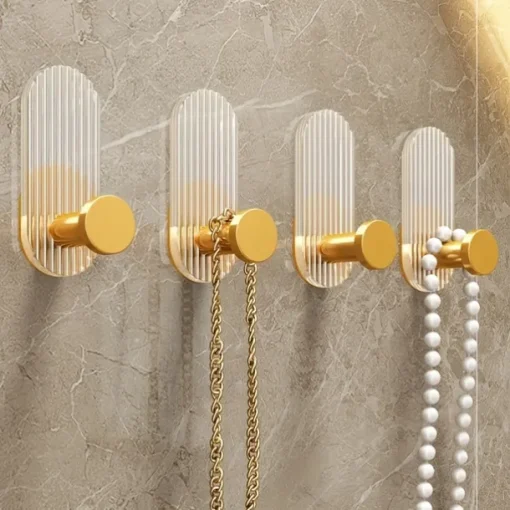 1PC Acrylic Adhesive Hook – No-Drill Strong Sticky Wall Hook for Entryway Keys, Bathroom Towels, Robes, and Clothes Hanging