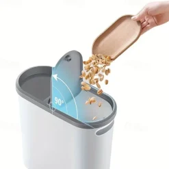 1pc Bathroom Trash Can, Household Creative Slit Trash Can, Bathroom Press Type Trash Can With Lid, Simple Paper Basket, Large Capacity Trash Can, Home Essential