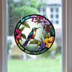 1pc Bird Wall Hanging Suncatcher for Home and Garden Decor - Perfect for Home Decor