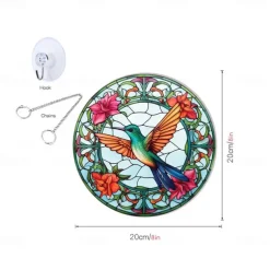 1pc Bird Wall Hanging Suncatcher for Home and Garden Decor - Perfect for Home Decor