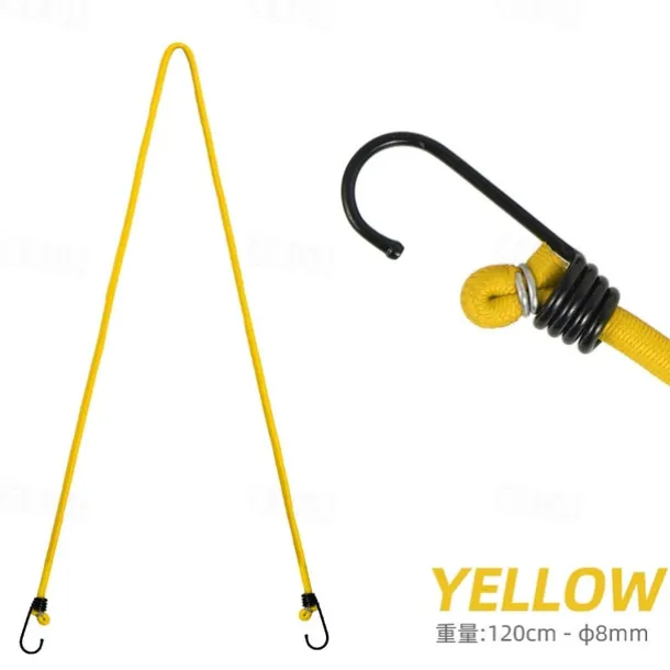 1pc Camping Outdoor Binding Rope with Thick Elastic Band, Durable, Strong, Ideal for Tents, Tarps, Camping Gear, Adjustable, Easy to Use, Multi-Purpose Outdoor Tool for Securely Holding Equipment