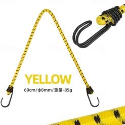 1pc Camping Outdoor Binding Rope with Thick Elastic Band, Durable, Strong, Ideal for Tents, Tarps, Camping Gear, Adjustable, Easy to Use, Multi-Purpose Outdoor Tool for Securely Holding Equipment