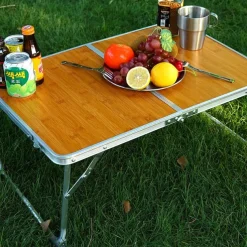 1pc Camping Outdoor Mini Folding Table, Compact and Lightweight, Easy to Carry, Durable, Perfect for Picnics, Hiking, and Outdoor Activities, Convenient Storage and Setup