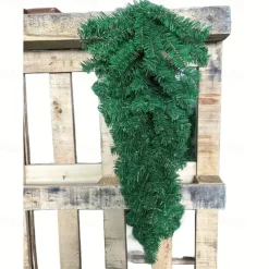 1pc Christmas Teardrop Swag Artificial Pine Swags Mailbox Swag Front Door Teardrop Wreath for Holiday Christmas Decoration 90cm