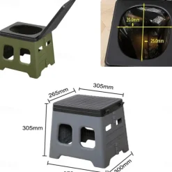 1pc Collapsible Car Toilet with Carrying Bag - Portable Travel Potty for Camping & Hiking - Space-Saving & Convenient