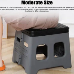 1pc Collapsible Car Toilet with Carrying Bag - Portable Travel Potty for Camping & Hiking - Space-Saving & Convenient