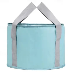 1pc Collapsible Foot Bath Basin For Soaking Feet, Portable Foot Bath Tub Bag With Handles, Washbasin For Traveling Camping