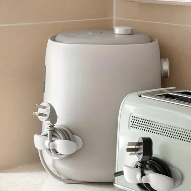 1pc, Cord Organizer For Appliances, Cord Keeper, Appliance Cord Winder, Cord Wrapper, Cord Holder Organizer Stick On Mixer, Blender, Coffee-Maker, Toaster, Pressure-Cooker